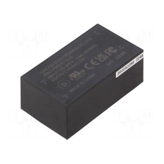 Converter: AC/DC | 20W | 90÷264VAC | Usup: 120÷370VDC | Uout: 15VDC