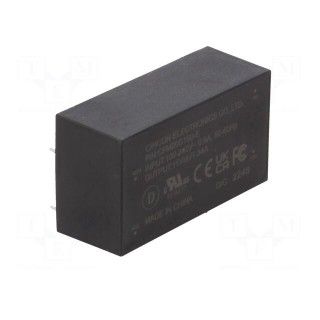 Converter: AC/DC | 20W | 90÷264VAC | Usup: 120÷370VDC | Uout: 15VDC