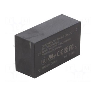 Converter: AC/DC | 20W | 90÷264VAC | Usup: 120÷370VDC | Uout: 48VDC