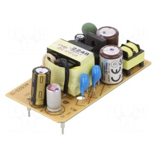 Converter: AC/DC | 20W | 90÷264VAC | Usup: 120÷370VDC | Uout: 5VDC | 84%