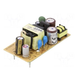 Converter: AC/DC | 20W | 90÷264VAC | Usup: 120÷370VDC | Uout: 5VDC | 84%