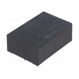 Converter: AC/DC | 25W | Uout: 9VDC | Iout: 2.5A | 78% | Mounting: PCB