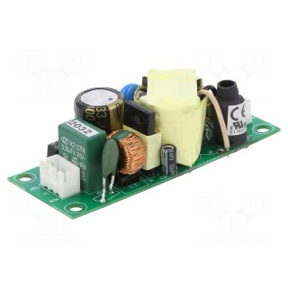 Power supply: switched-mode | open | 25W | 90÷264VAC | 12VDC | 2.1A