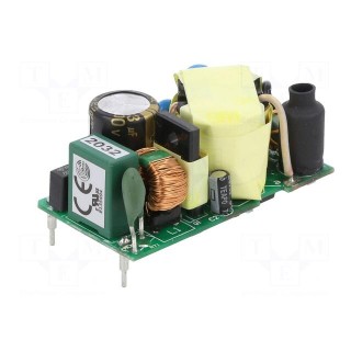 Converter: AC/DC | 25W | 90÷264VAC | 12VDC | Iout: 2.1A | 84% | THT | KPSB25