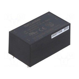 Converter: AC/DC | 25W | 90÷264VAC | 36VDC | Iout: 0.7A | 87% | THT | KPSB25