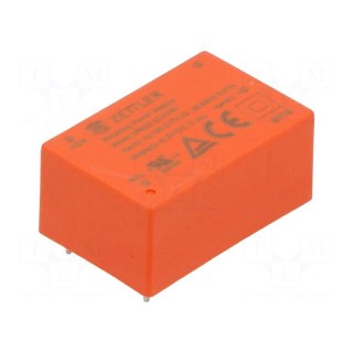Converter: AC/DC | 2W | 85÷305VAC | Usup: 100÷430VDC | Uout: 5VDC | OUT: 1