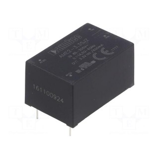 Converter: AC/DC | 2W | Uout: 3.3VDC | Iout: 0.6A | 65% | Mounting: PCB