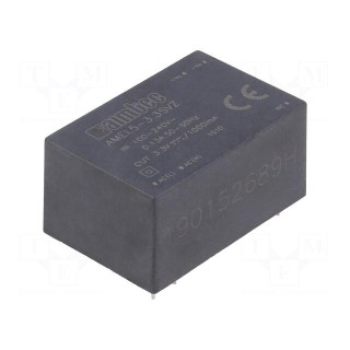 Converter: AC/DC | 3.3W | Uout: 3.3VDC | Iout: 1A | 68% | Mounting: PCB