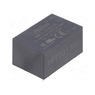 Converter: AC/DC | 3W | Uout: 3.3VDC | Iout: 0.7A | 66% | Mounting: PCB