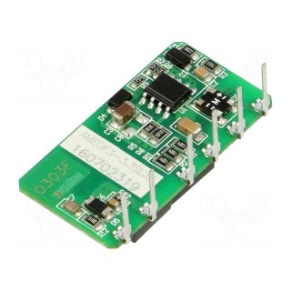 Converter: AC/DC | 3W | Uout: 3.3VDC | Iout: 500mA | 63% | Mounting: PCB