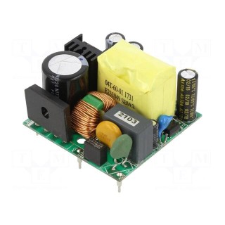 Converter: AC/DC | 40W | 90÷264VAC | Usup: 120÷370VDC | Uout: 5VDC | 86%