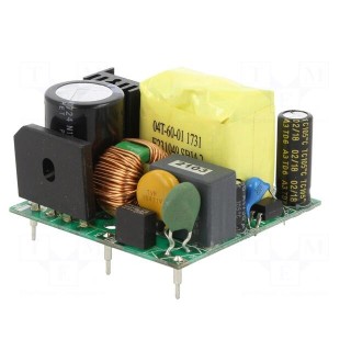 Converter: AC/DC | 40W | 90÷264VAC | Usup: 120÷370VDC | Uout: 5VDC | 86%