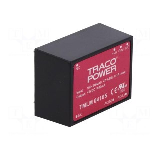 Converter: AC/DC | 4W | 90÷264VAC | Usup: 120÷370VDC | Uout: 5VDC | OUT: 1
