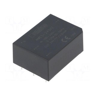 Converter: AC/DC | 5.5W | Uout: 24VDC | Iout: 0.23A | 82% | Mounting: PCB