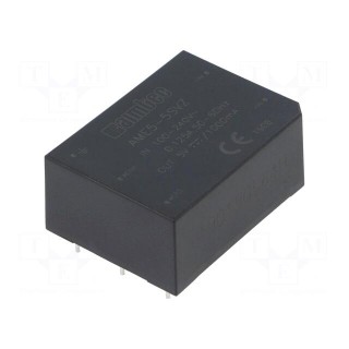Converter: AC/DC | 5W | Uout: 5VDC | Iout: 1A | 75% | Mounting: PCB | 4kV