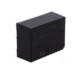 Converter: AC/DC | 5W | Uout: 24VDC | Iout: 0.23A | 82% | Mounting: PCB