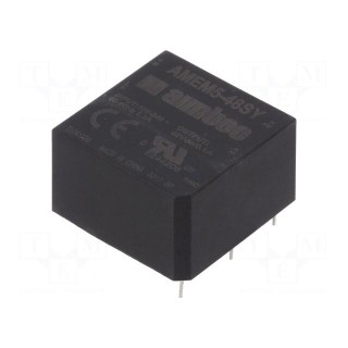 Converter: AC/DC | 5W | Uout: 48VDC | Iout: 0.1A | 78% | Mounting: PCB