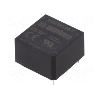Converter: AC/DC | 5W | Uout: 9VDC | Iout: 0.55A | 78% | Mounting: PCB