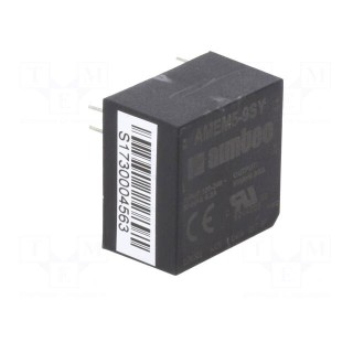Converter: AC/DC | 5W | Uout: 9VDC | Iout: 0.55A | 78% | Mounting: PCB