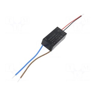Converter: AC/DC | 6W | Uout: 12VDC | Iout: 500mA | 78% | Mounting: cables