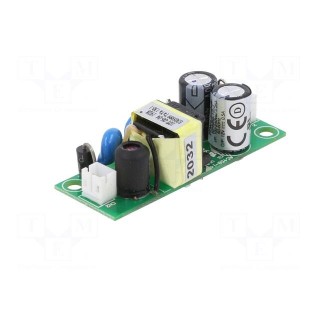 Power supply: switched-mode | open | 6W | 90÷264VAC | 12VDC | 0.5A | 81%