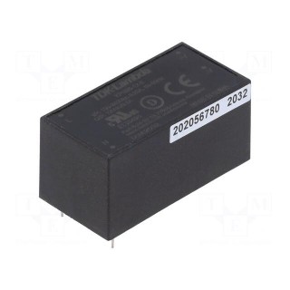 Converter: AC/DC | 6W | 90÷264VAC | 12VDC | Iout: 0.5A | 81% | THT | KPSB6