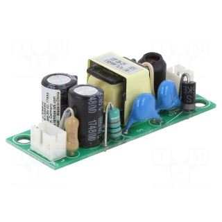 Power supply: switched-mode | open | 6W | 90÷264VAC | 15VDC | 0.4A | 81%