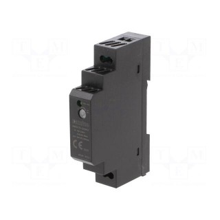Power supply: switched-mode | for DIN rail | 15W | 24VDC | 630mA | 86%
