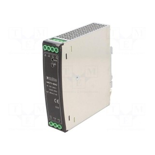 Power supply: switched-mode | for DIN rail | 75W | 48VDC | 1.6A | 90%