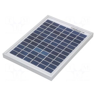 Photovoltaic cell | polycrystalline silicon | 251x186x18mm | 5W