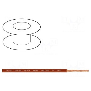 Wire | BiTOne,H07V-K | stranded | Cu | 10mm2 | PVC | brown | 450V,750V