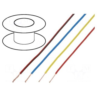 Wire | H05V-K,LgY | stranded | Cu | 0.35mm2 | PVC | green-yellow | 200m