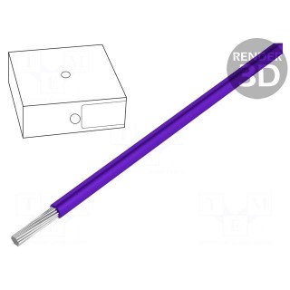 Wire | ÖLFLEX® WIRE MS 2.1 | stranded | Cu | 0.75mm2 | PVC | violet | 100m