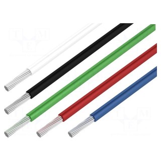 Wire | HookUp Wire PVC | stranded | Cu | 22AWG | PVC | 300V | 5 x 30.5m