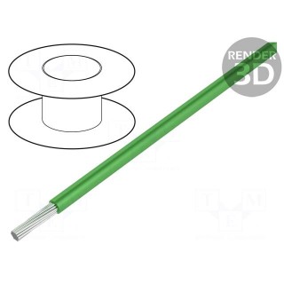 Wire | ÖLFLEX® HEAT 180 SiF | stranded | Cu | 0.75mm2 | silicone | green