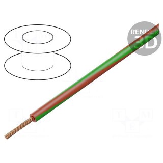 Wire | LgY | stranded | Cu | 0.35mm2 | red-green | PVC | 300/500V | 200m