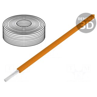 Wire | stranded | Cu | 0.04mm2 | PVC | orange | 60V | 10m | 1x0.04mm2