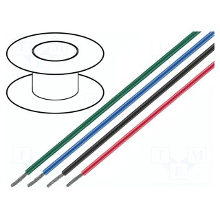 Wire | stranded | Cu | 1.32mm2 | 16AWG | brown | PVC | 600V | 30m