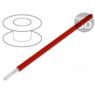 Wire | stranded | OFC | 0.22mm2 | red | PVC | 49V | 200m