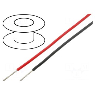 Wire | TLY | stranded | Cu | 0.35mm2 | brown | PVC | 150V | 500m | Class: 5