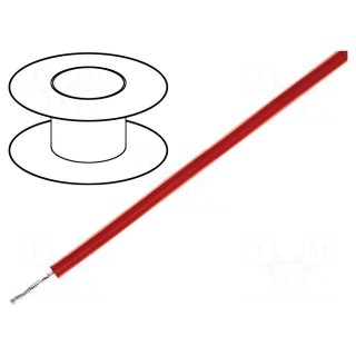 Wire | FZ-LS | 1x1mm2 | stranded | Cu | silicone | red-brown | 20kV | 100m