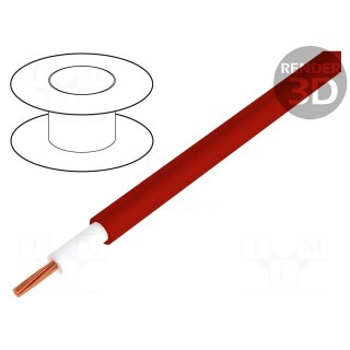 Wire | 1x1mm2 | stranded | OFC | PVC | red | 49V | -15÷70°C | double sheath