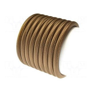 Wire | H03VV-F,OMY | 3G0.75mm2 | round | stranded | Cu | PVC | textile