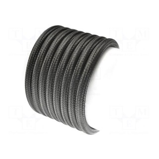 Wire | YTLY | 2x0.5mm2 | round | stranded | Cu | textile | black | 150V | 50m