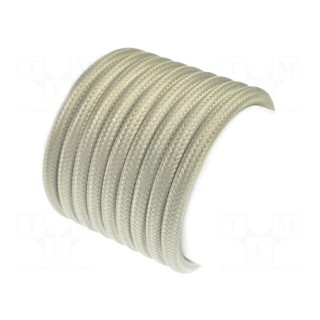 Wire | YTLY | 2x0.5mm2 | round | stranded | Cu | textile | grey | 150V | 50m