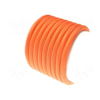 Wire | YTLY | 2x0.5mm2 | round | stranded | Cu | textile | orange | 150V | 50m