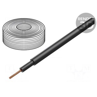 Wire | H07RN-F,TITANEX® | 1x50mm2 | round | stranded | Cu | rubber | black