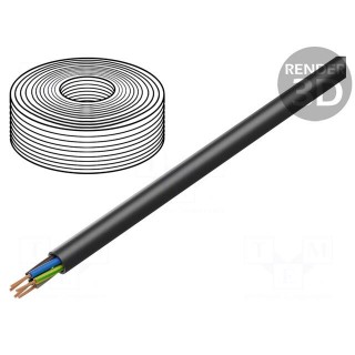 Wire | H07RN-F,TITANEX® | 5G1.5mm2 | round | stranded | Cu | rubber