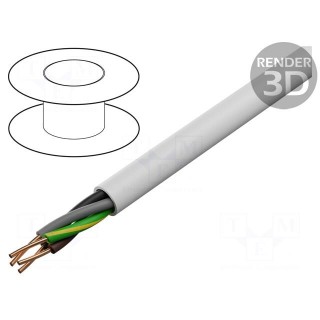 Wire | YDY | 4G6mm2 | round | solid | Cu | PVC | white | 450V,750V | 100m