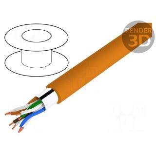 Wire | F/UTP,ETHERLINE® LAN 500 | 6a | solid | Cu | 4x2x23AWG | LSZH